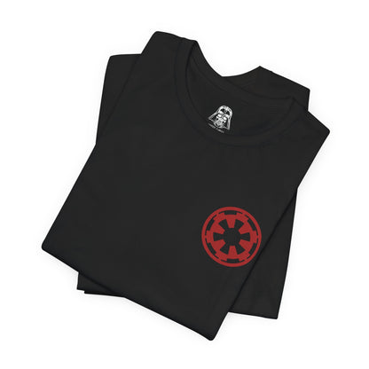 Image 6 of a T-Shirt artwork depicting Anakin Skywalker transitioning into Darth Vader, with flames and darkness consuming the scene as his Jedi robes fade into black armor. The glow of a lightsaber shifts from blue to red, reflecting his descent into the dark side. This design emphasizes betrayal, loss, and the emotional weight behind one of the most iconic character arcs in film history.