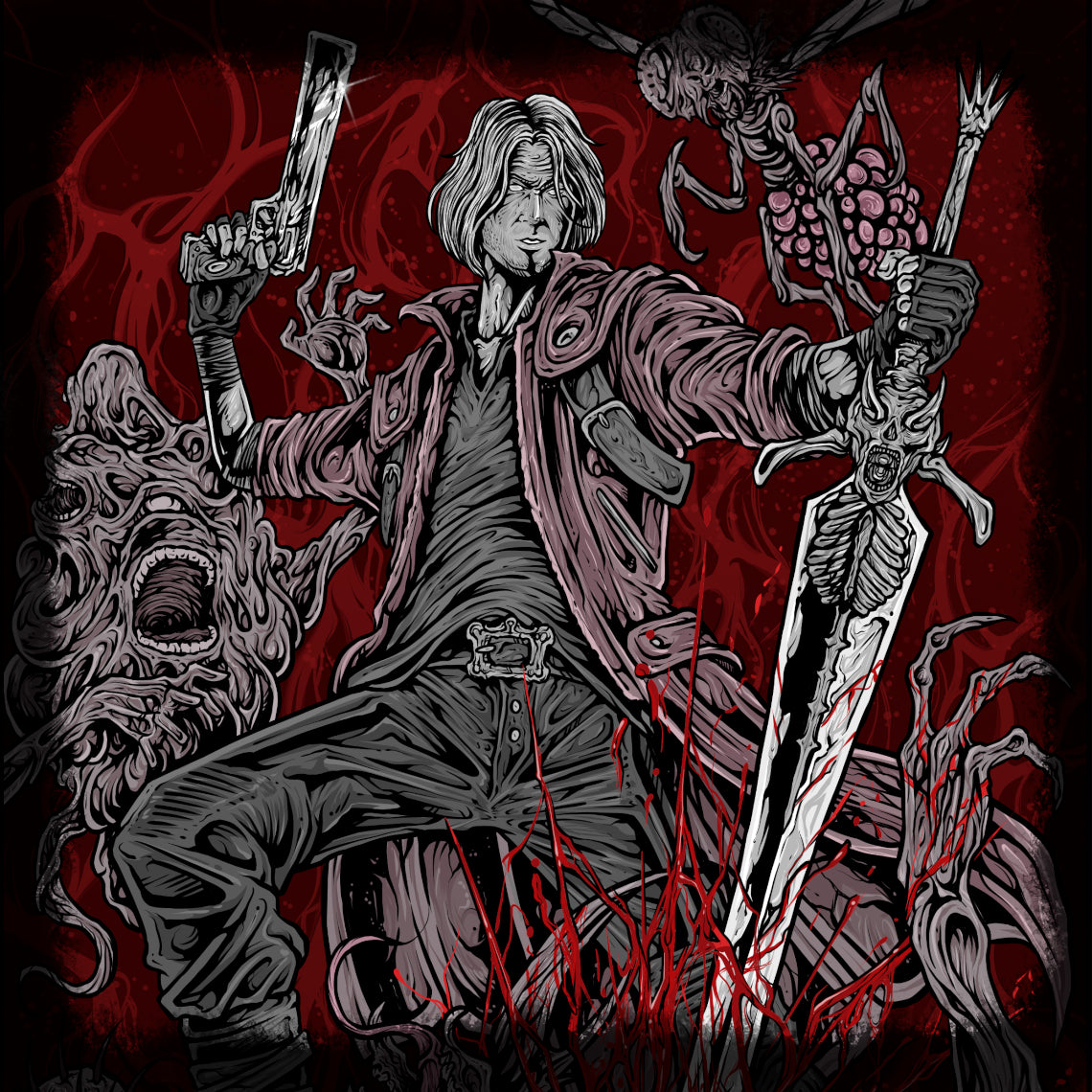 Wallpaper of Devil May Cry Dante. In Devil May Cry 5, Dante showcases his full mastery of combat, blending swordplay, firearms, and Devil Trigger transformations. Facing powerful enemies like Urizen, he embodies the series’ signature mix of fast-paced action and stylish combos, proving why he remains the ultimate devil hunter.