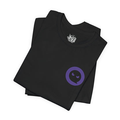 Image 6 of a T-Shirt artwork depicting iconic Ghost-type Pokémon gathered within an ancient haunted forest, surrounded by floating wisps, twisted trees, and spectral flames. Ethereal fog blankets the ground while ghostly silhouettes emerge from the shadows. The design reflects the eerie beauty, mischievous personalities, and supernatural powers that have made Ghost-type Pokémon some of the most beloved creatures in the franchise.