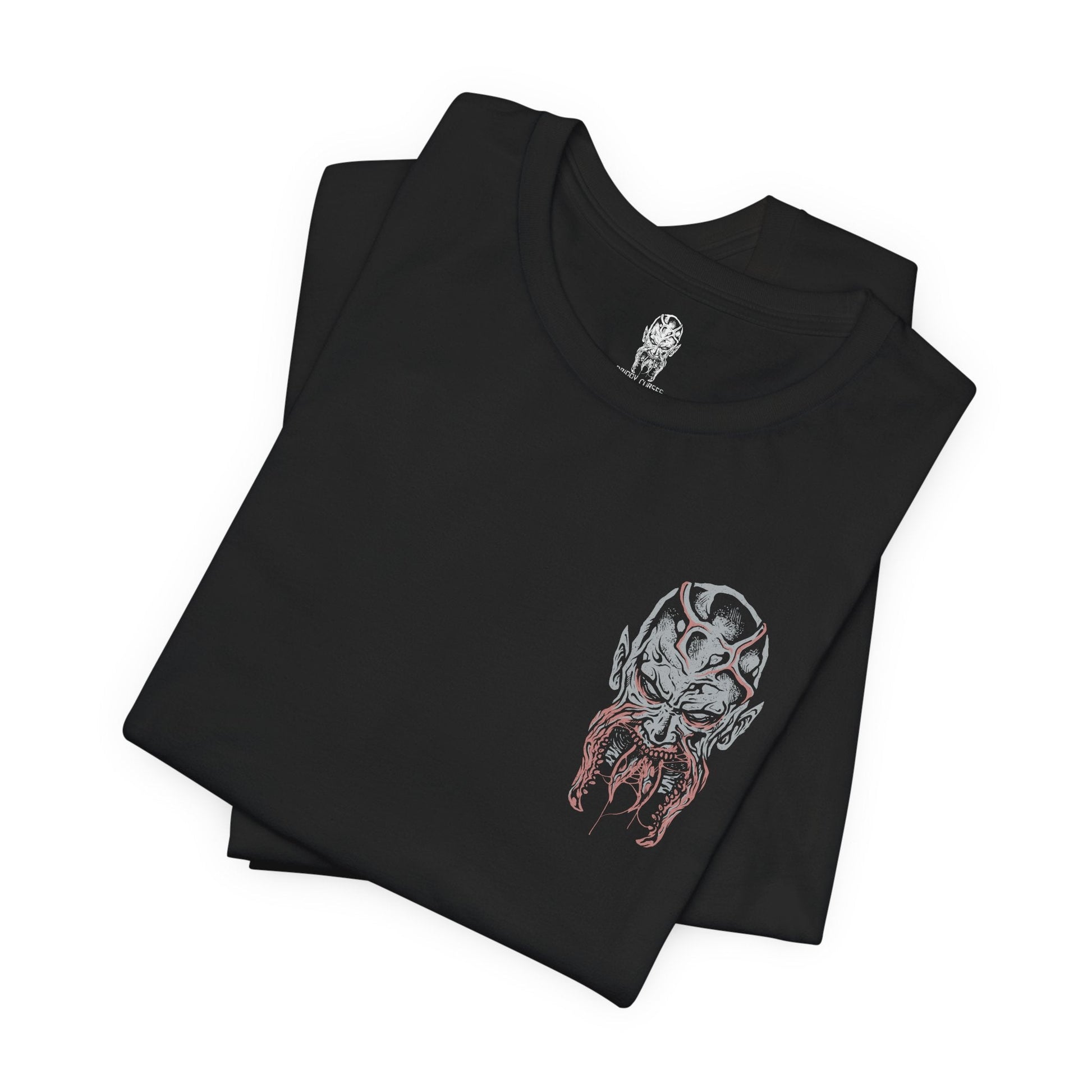 Image 6 of a T-shirt artwork depicting Kyle Crane mid-combat against Volatiles, leaping across rooftops as claws slash through the air behind him. Sparks from a UV flare illuminate their monstrous forms while the city skyline burns in the distance. This design reflects agility, desperation, and the brutal contrast between human endurance and the apex predators that dominate the night.